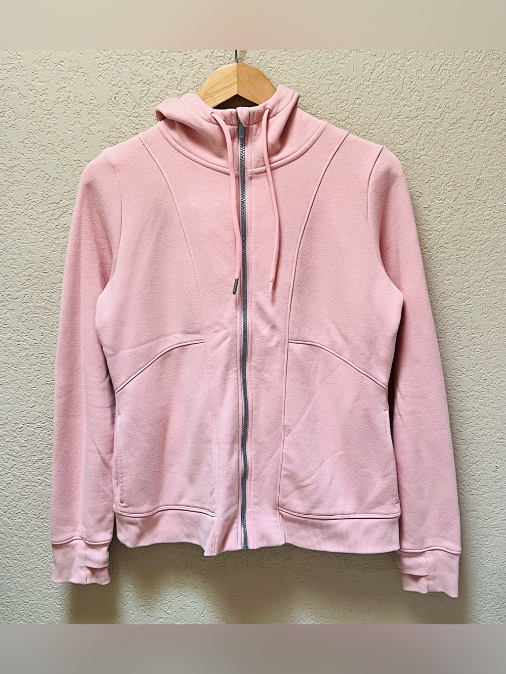 all in motion Women's Pink Zip-Up Hoodie Athletic Sweatshirt